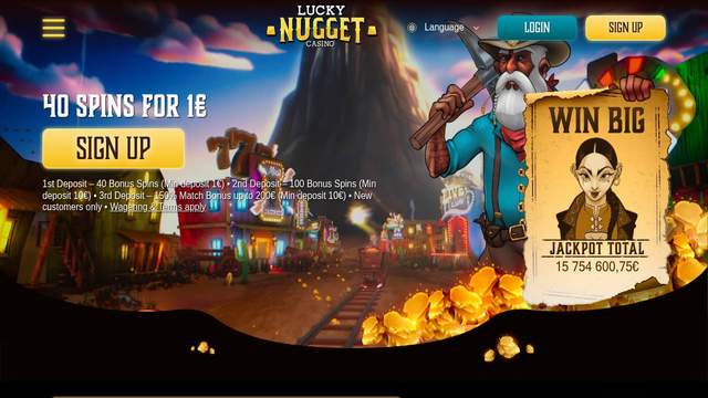 Lucky Nugget casino screenshot